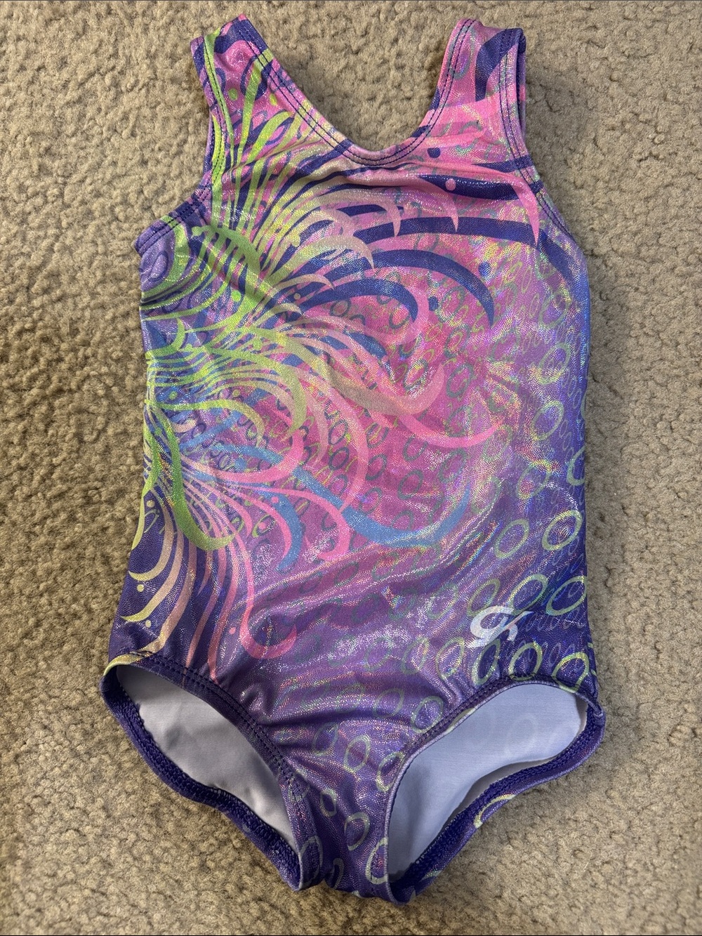 GK Kids One-Piece Bodysuit in Purple, Pink, Green